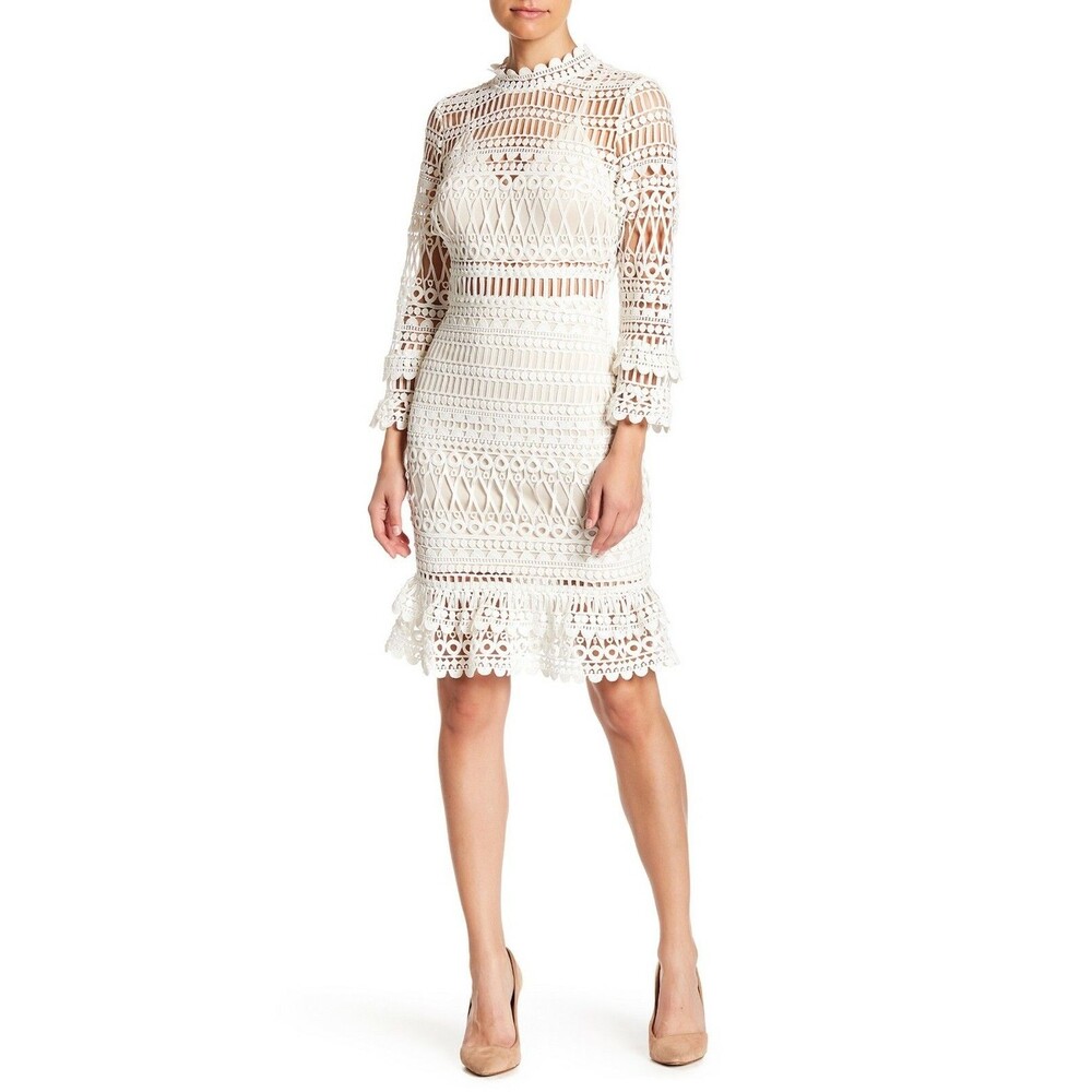 NWOT Soieblu Crochet Lace Midi Dress
